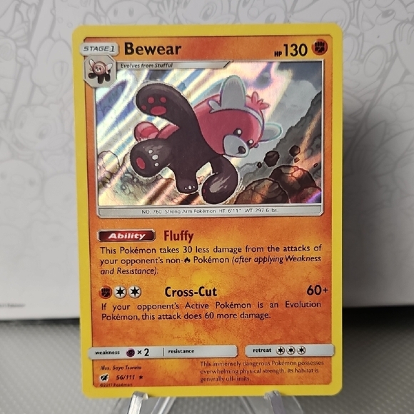 Bewear 56/111 Pokemon TCG Holo Rare - Picture 1 of 2